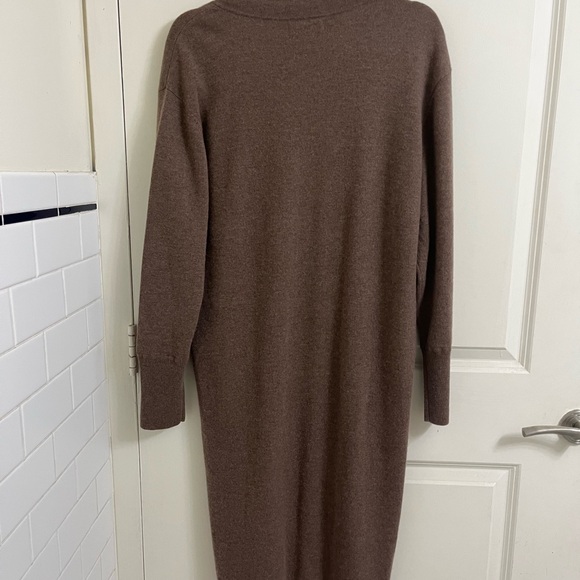 NAADAM Brown V-Neck Sweater Dress - Picture 5 of 7